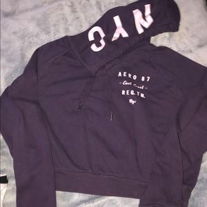 *AEROPOSTALE CROPTOP HOODIE” SIZE - large